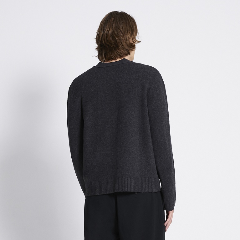Knit cardigan "Valdemar" Dark Grey